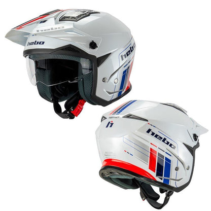 HEBO TRIALS HELMET ZONE 5 RS WHITE - ACE Race Shop