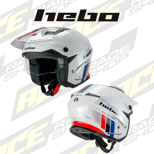 HEBO TRIALS HELMET ZONE 5 RS WHITE - ACE Race Shop