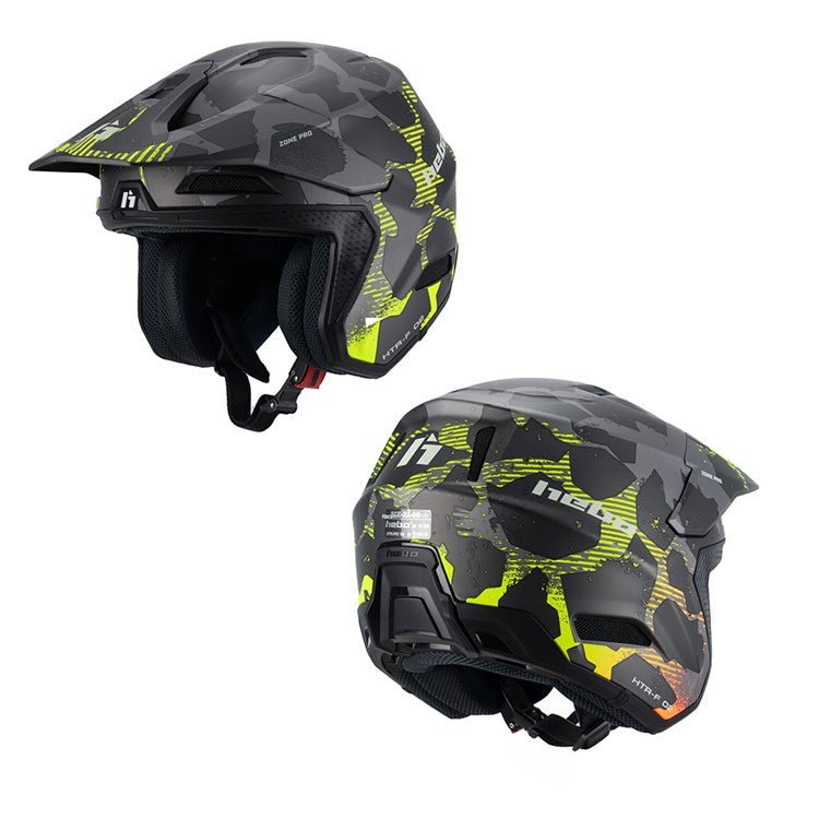 HEBO TRIALS HELMET ZONE PRO CAMO GREY - ACE Race Shop