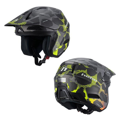 HEBO TRIALS HELMET ZONE PRO CAMO GREY - ACE Race Shop
