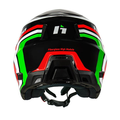HEBO TRIALS HELMET ZONE PRO CLASSIC BLACK/GREEN - ACE Race Shop
