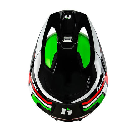 HEBO TRIALS HELMET ZONE PRO CLASSIC BLACK/GREEN - ACE Race Shop