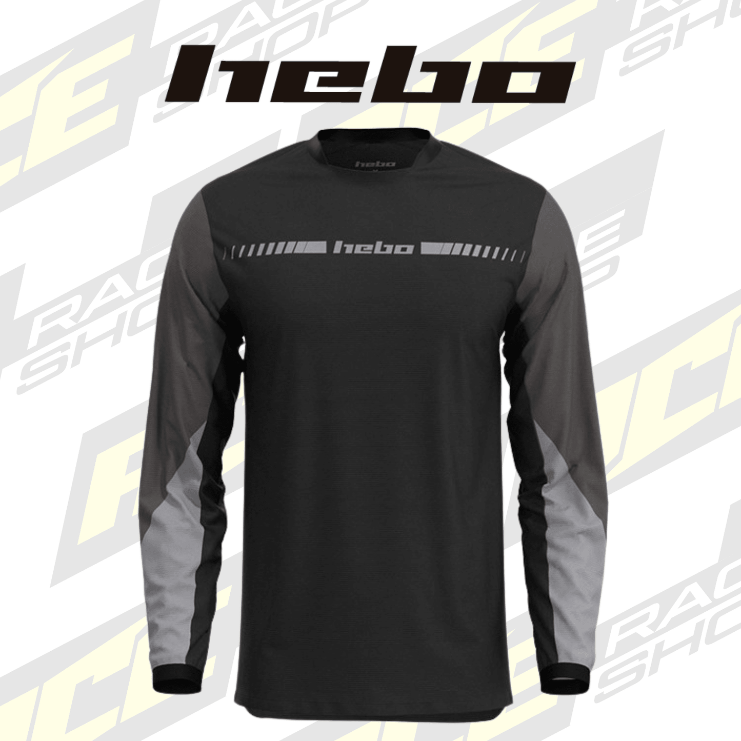 HEBO TRIALS SHIRT TECH26 BLACK - ACE Race Shop