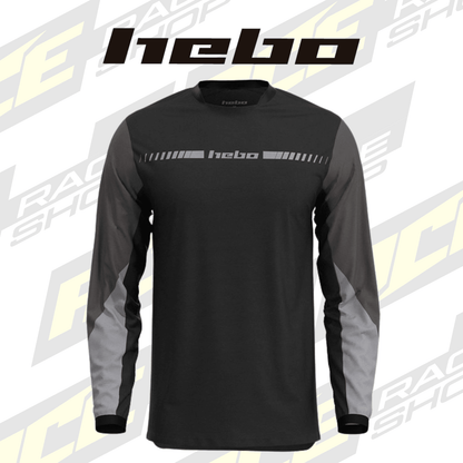 HEBO TRIALS SHIRT TECH26 BLACK - ACE Race Shop