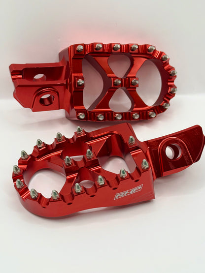 RHP RED WIDE FOOTPEGS FOR BETA RR 200 250 300 350 390 430 4T 2020 - 2025