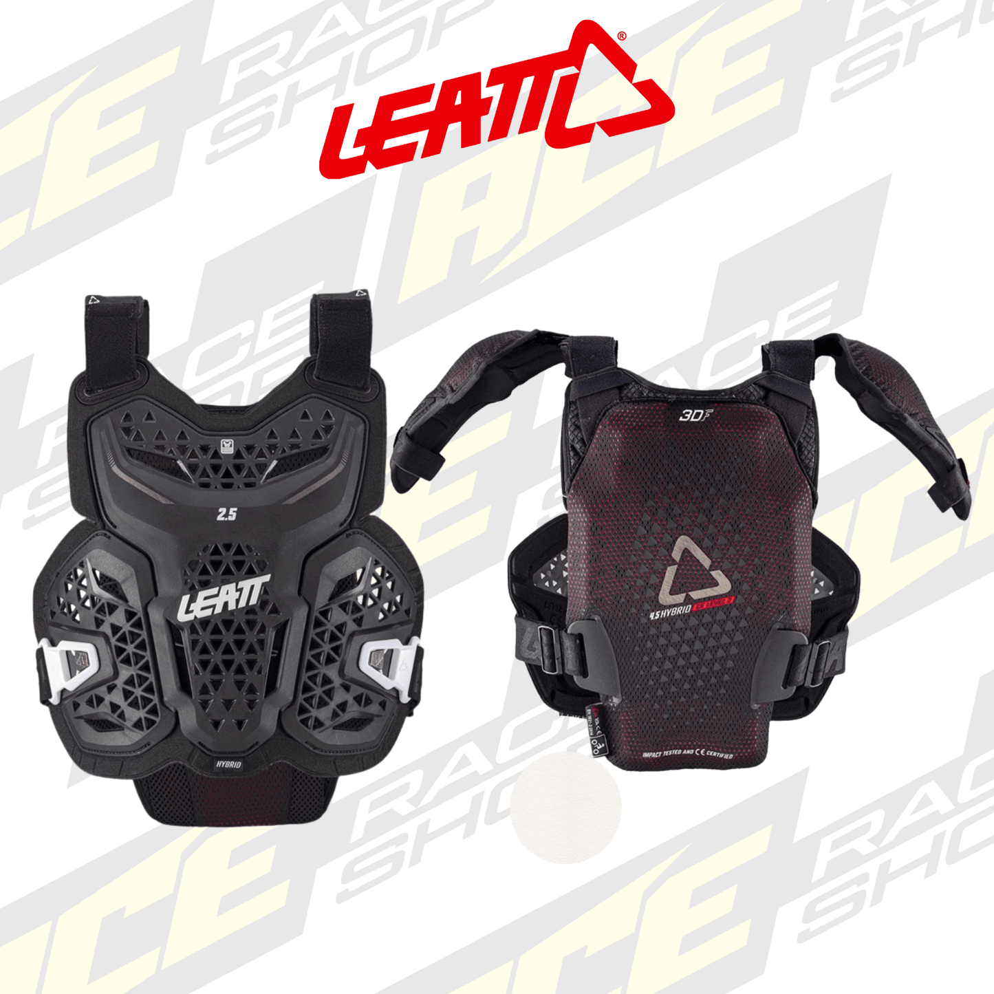 JUNIOR CHEST PROTECTOR / BODY ARMOUR 2.5 HYBRID - YOUTH BLACK - ACE Race Shop