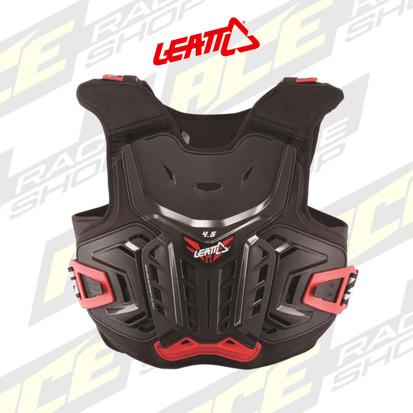 JUNIOR LEATT MX CHEST PROTECTOR/BODY ARMOUR 4.5 YOUTH BLACK/RED - ACE Race Shop