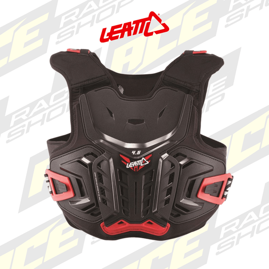 JUNIOR LEATT MX CHEST PROTECTOR/BODY ARMOUR 4.5 YOUTH BLACK/RED - ACE Race Shop