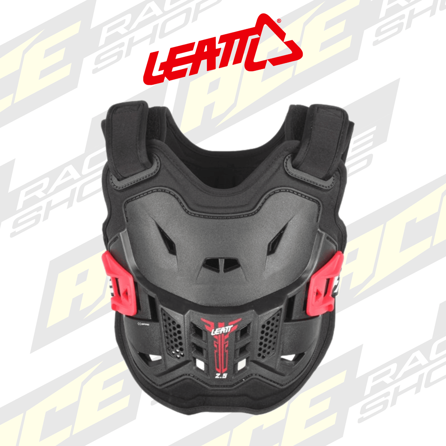 KIDS LEATT CHEST PROTECTOR 2.5 BLACK/RED MINI - ACE Race Shop