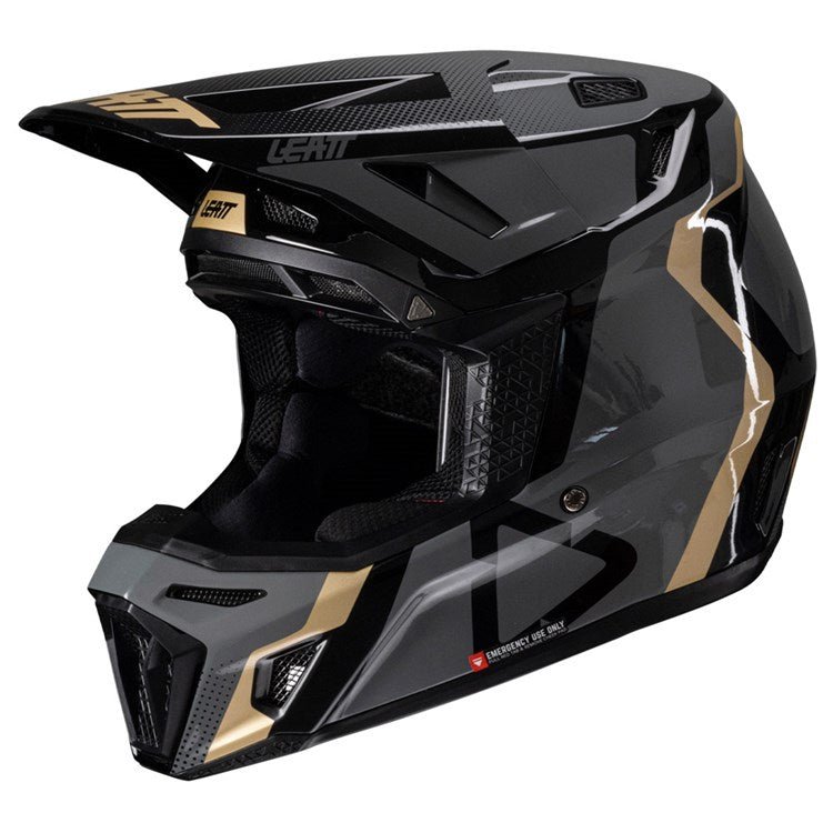 LEATT 2025 HELMET MOTO 8.5 V25 BLACK+ FREE GOGGLES - ACE Race Shop