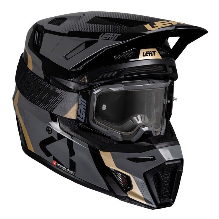 LEATT 2025 HELMET MOTO 8.5 V25 BLACK+ FREE GOGGLES - ACE Race Shop