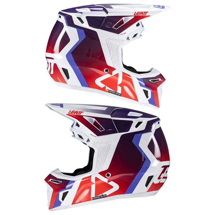 LEATT 2025 HELMET MOTO 8.5 V25 SUNBURN + FREE GOGGLES - ACE Race Shop