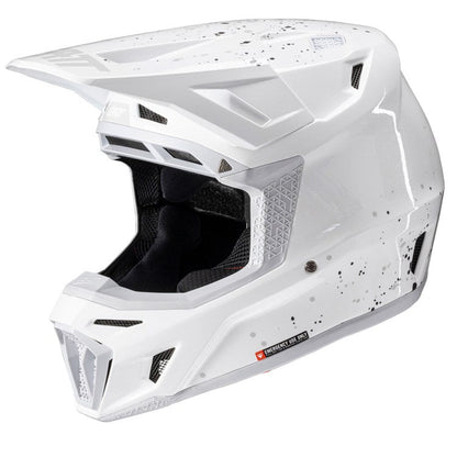 LEATT 2025 HELMET MOTO 8.5 V25 WHITE + FREE GOGGLES - ACE Race Shop