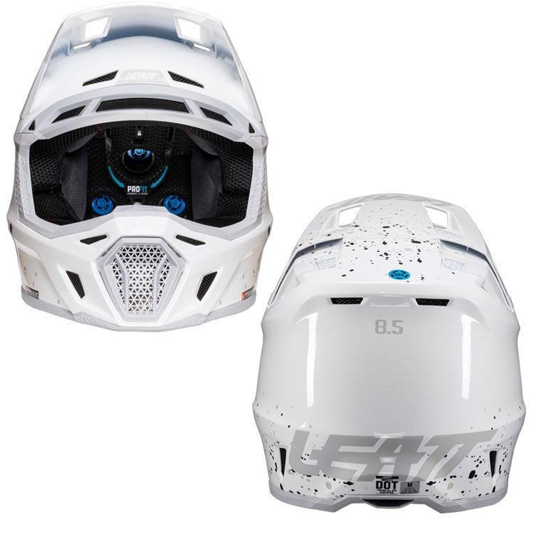 LEATT 2025 HELMET MOTO 8.5 V25 WHITE + FREE GOGGLES - ACE Race Shop