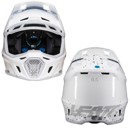 LEATT 2025 HELMET MOTO 8.5 V25 WHITE + FREE GOGGLES - ACE Race Shop