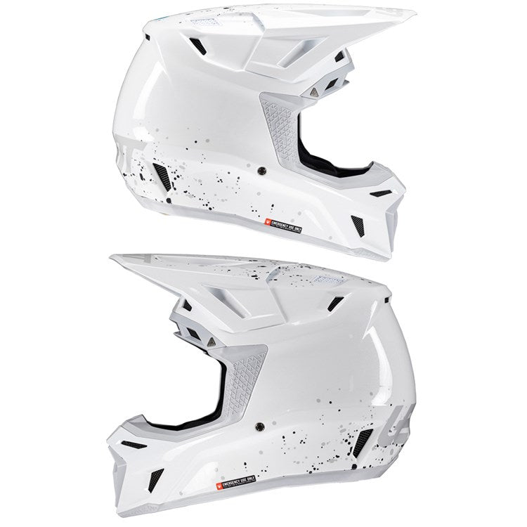 LEATT 2025 HELMET MOTO 8.5 V25 WHITE + FREE GOGGLES - ACE Race Shop