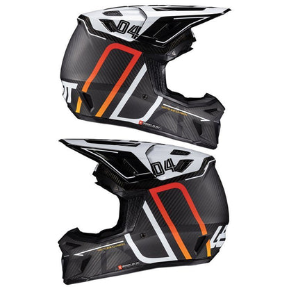 LEATT 2025 HELMET MOTO 9.5 V25 CARBON/WHITE + FREE GOGGLES - ACE Race Shop