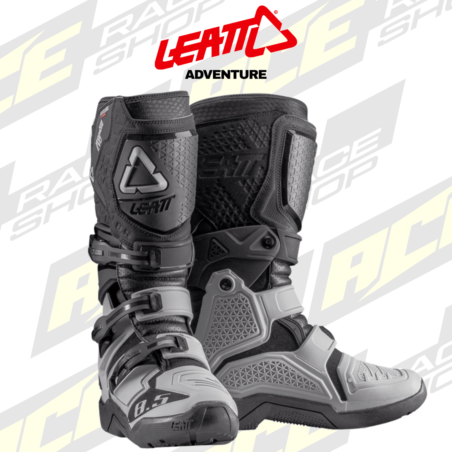 LEATT 2026 BOOT ADVENTURE TRAIL HYDRADRI 8.5 BLACK/GREY - ACE Race Shop