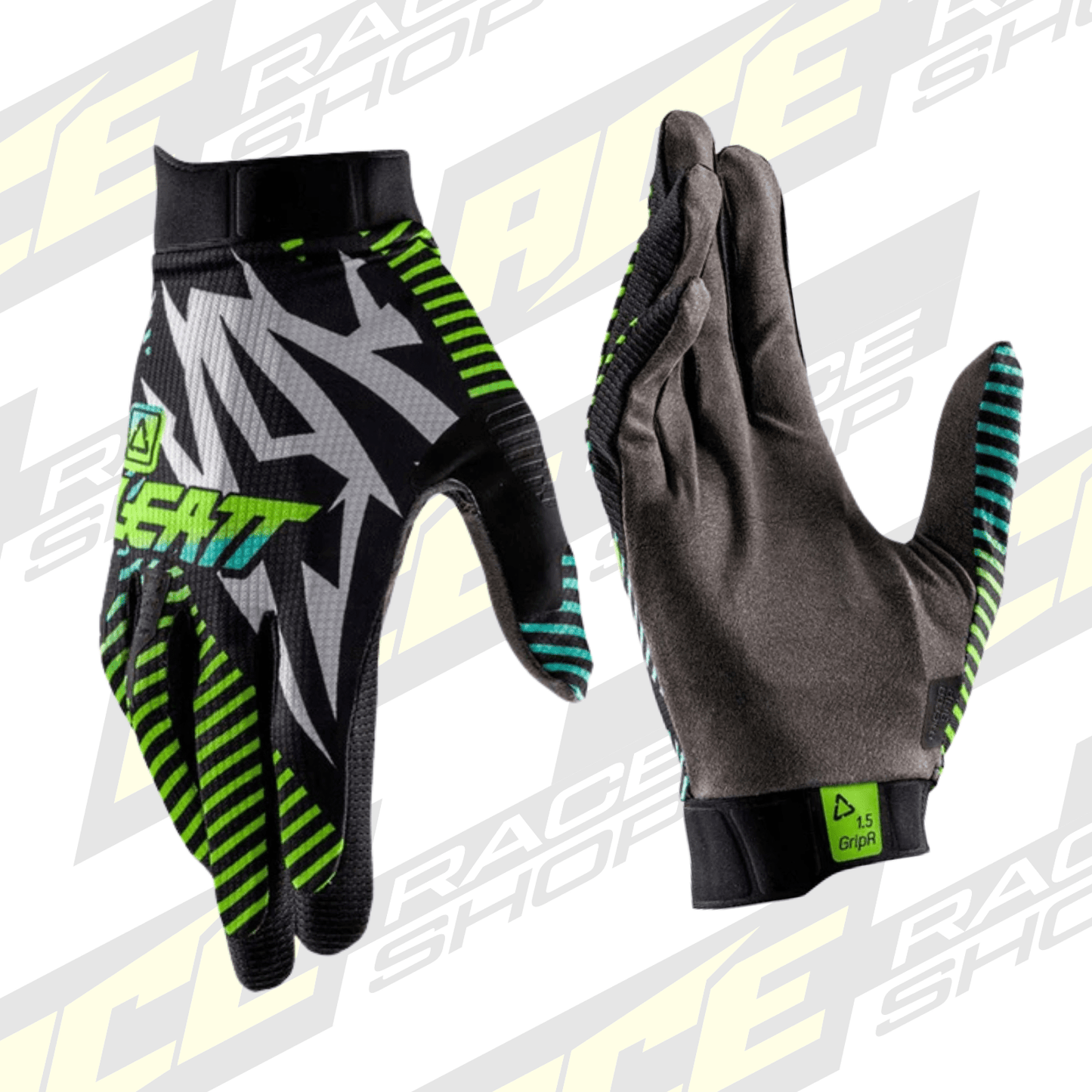 LEATT 2026 GLOVE MOTO 1.5 GRIP R STORM TEAL - ACE Race Shop