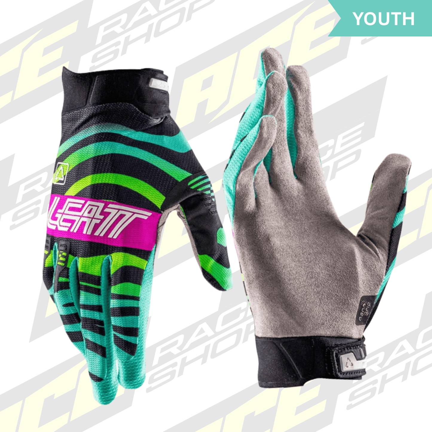 LEATT 2026 GLOVE MOTO 2.5 X - FLOW JUNIOR TIGER PINK - ACE Race Shop