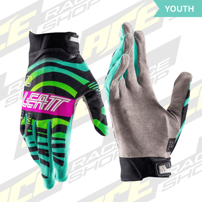 LEATT 2026 GLOVE MOTO 2.5 X - FLOW JUNIOR TIGER PINK - ACE Race Shop
