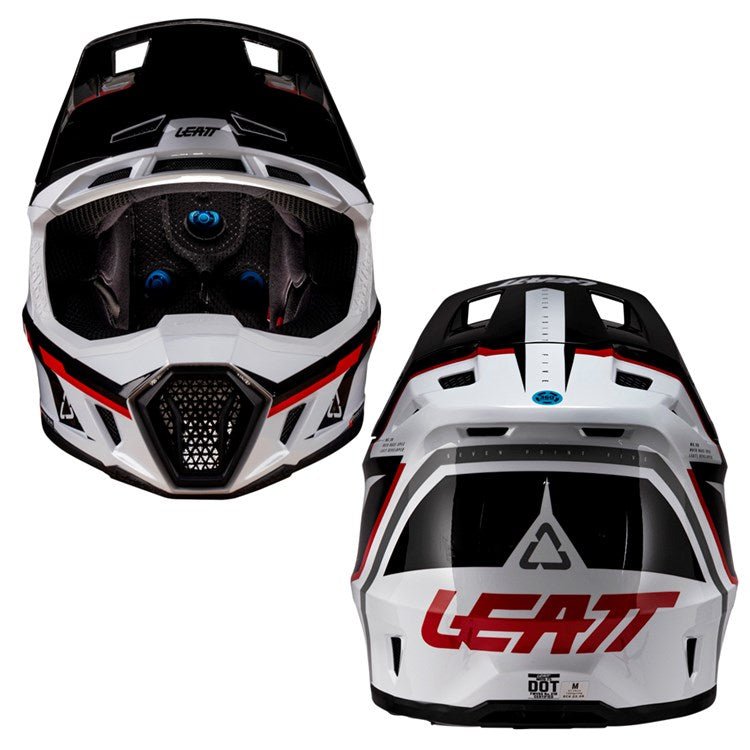 LEATT 2026 HELMET MOTO 7.5 V26 WHITE/RED + FREE GOGGLES - ACE Race Shop