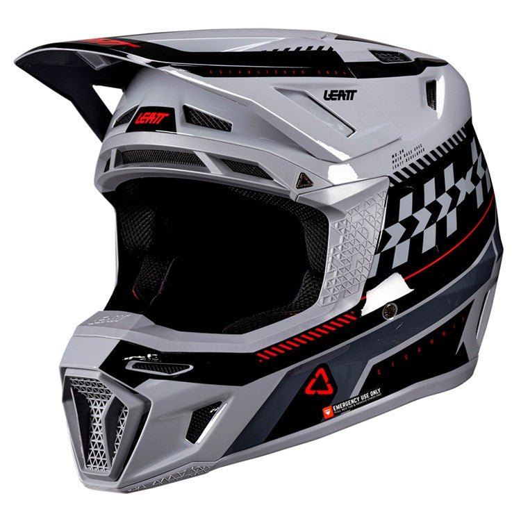 LEATT 2026 HELMET MOTO 8.5 V26 GREY + FREE GOGGLES - ACE Race Shop