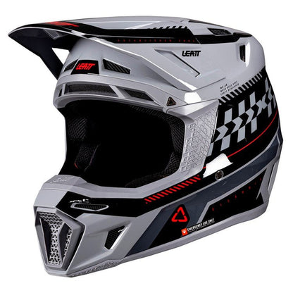 LEATT 2026 HELMET MOTO 8.5 V26 GREY + FREE GOGGLES - ACE Race Shop