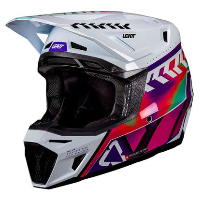 LEATT 2026 HELMET MOTO 8.5 V26 PINATA TEAL+ FREE GOGGLES - ACE Race Shop