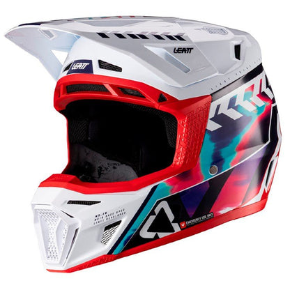 LEATT 2026 HELMET MOTO 8.5 V26 ROYAL BLUE + FREE GOGGLES - ACE Race Shop