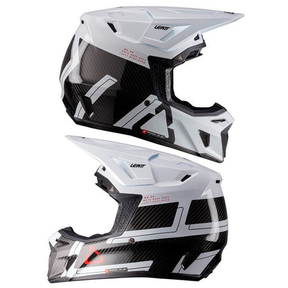 LEATT 2026 HELMET MOTO 9.5 V26 CARBON/WHITE + FREE GOGGLES - ACE Race Shop