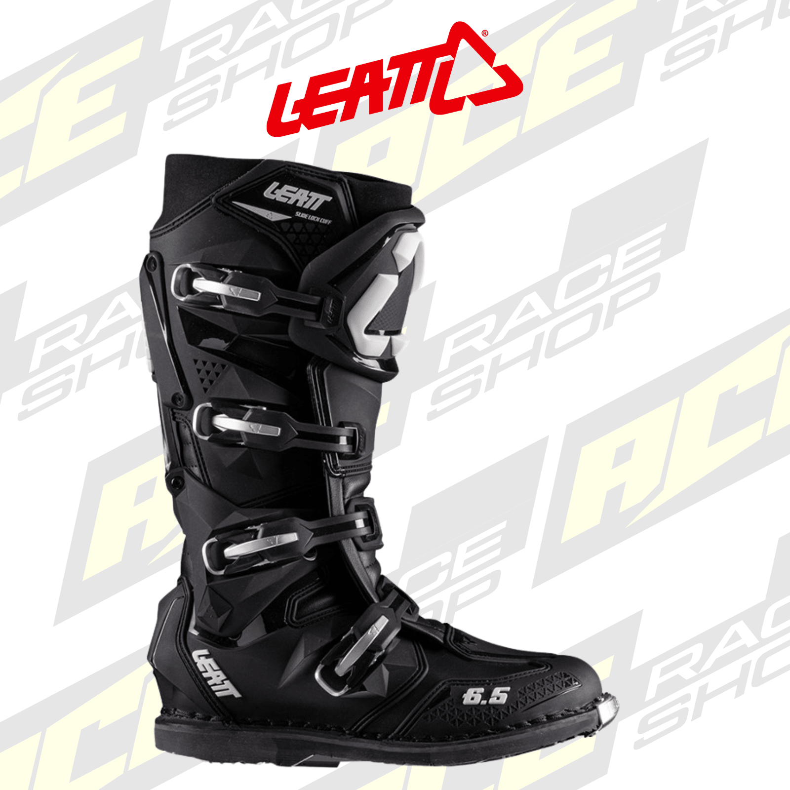 LEATT 2026 MX MOTOCROSS 6.5 BLACK BOOT (PAIR) - ACE Race Shop