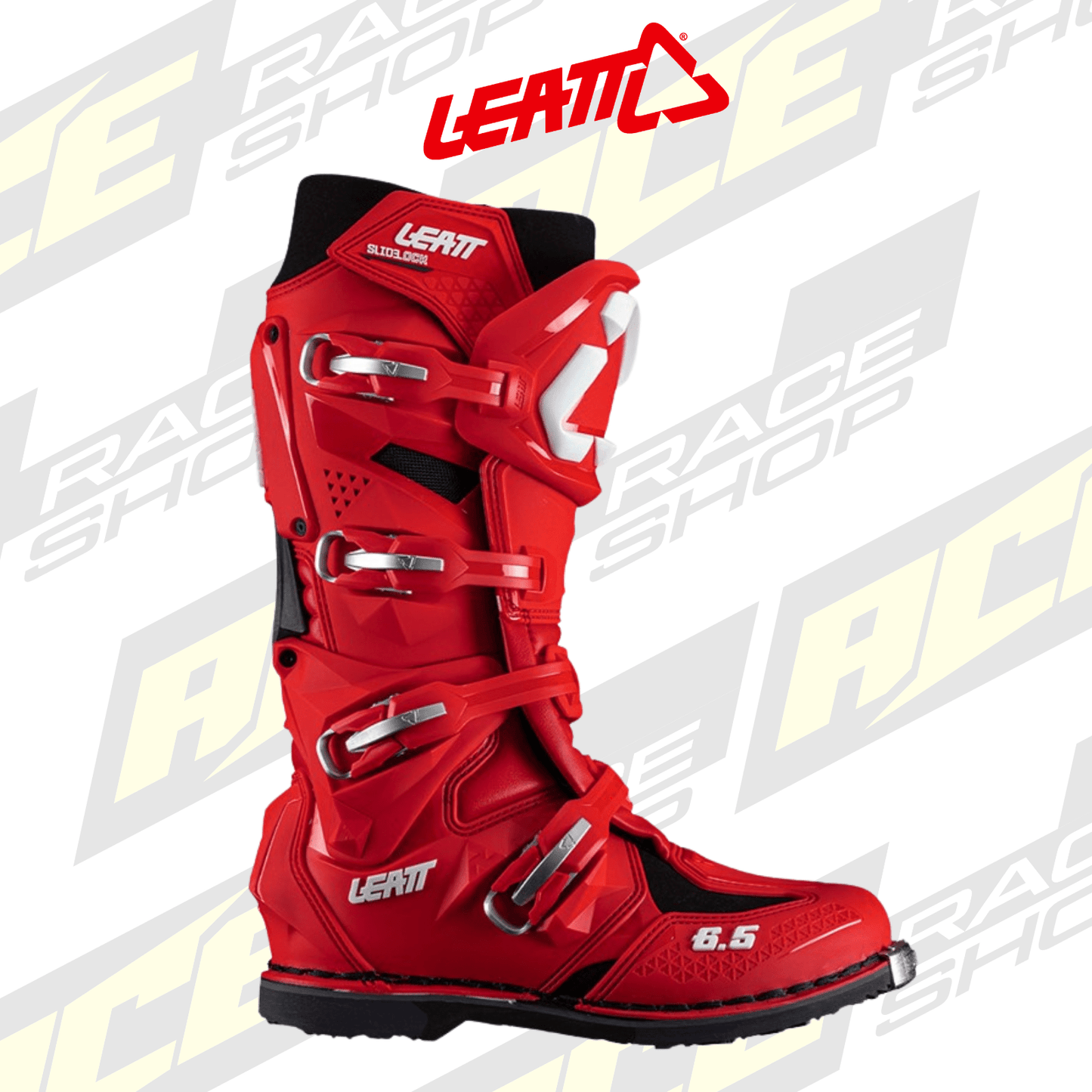 LEATT 2026 MX MOTOCROSS 6.5 RED BOOT (PAIR) - ACE Race Shop