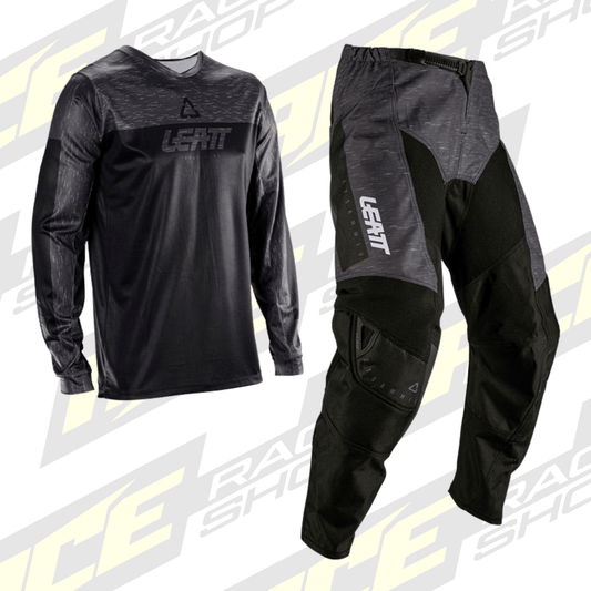 LEATT 2026 PANT AND SHIRT KIT COMBO 3.5 STEALTH BLACK/GREY - ACE Race Shop