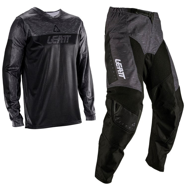 LEATT 2026 PANT AND SHIRT KIT COMBO 3.5 STEALTH BLACK/GREY - ACE Race Shop