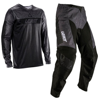 LEATT 2026 PANT AND SHIRT KIT COMBO 3.5 STEALTH BLACK/GREY - ACE Race Shop