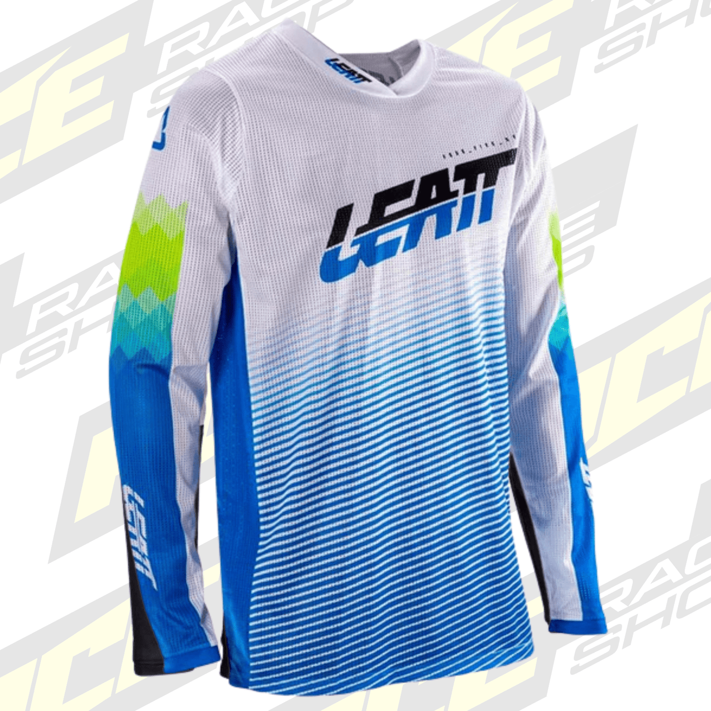 LEATT 2026 SHIRT MOTO 4.5 X - FLOW PIXEL BLUE - ACE Race Shop