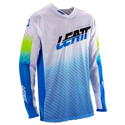 LEATT 2026 SHIRT MOTO 4.5 X - FLOW PIXEL BLUE - ACE Race Shop