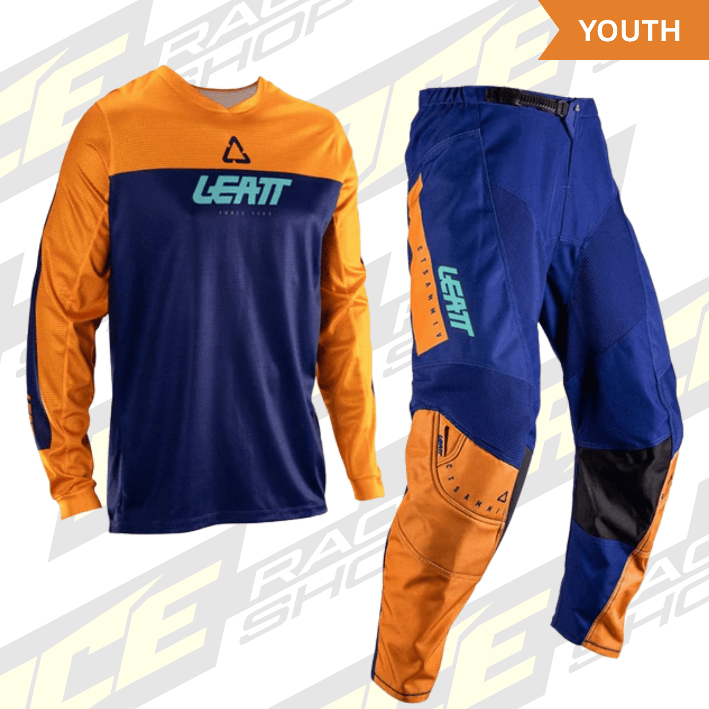 LEATT 2026 YOUTH PANT AND SHIRT KIT 3.5 ORANGE - ACE Race Shop