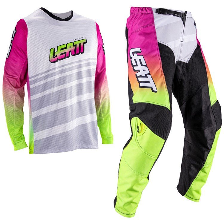 LEATT 2026 YOUTH PANT AND SHIRT KIT 3.5 RETRO PINK - ACE Race Shop
