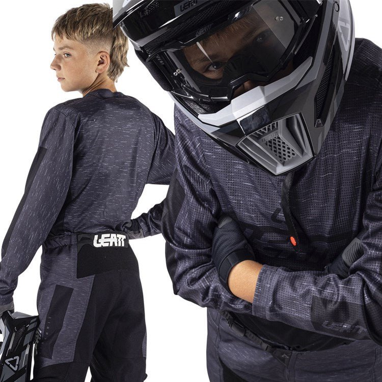 LEATT 2026 YOUTH PANT AND SHIRT KIT 3.5 STEALTH BLACK/GREY - ACE Race Shop