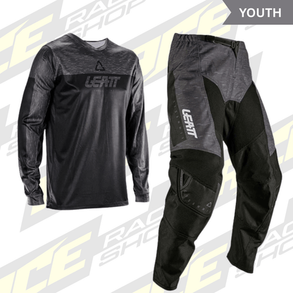 LEATT 2026 YOUTH PANT AND SHIRT KIT 3.5 STEALTH BLACK/GREY - ACE Race Shop
