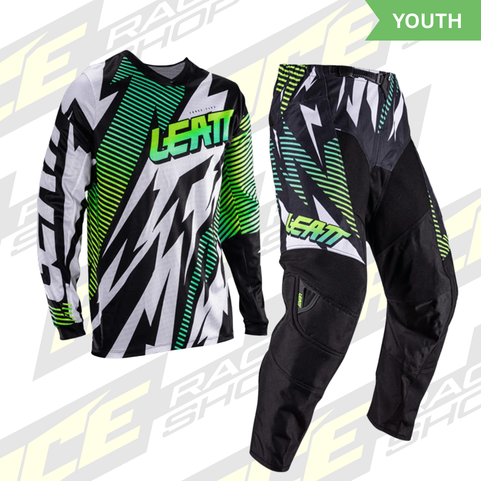 LEATT 2026 YOUTH PANT AND SHIRT KIT 3.5 STORM BLUE - ACE Race Shop