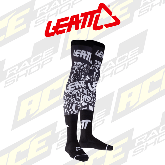 LEATT ADULT MX MOTOCROSS ENDURO KNEE BRACE SOCKS BLACK/WHITE (PAIR) - ACE Race Shop
