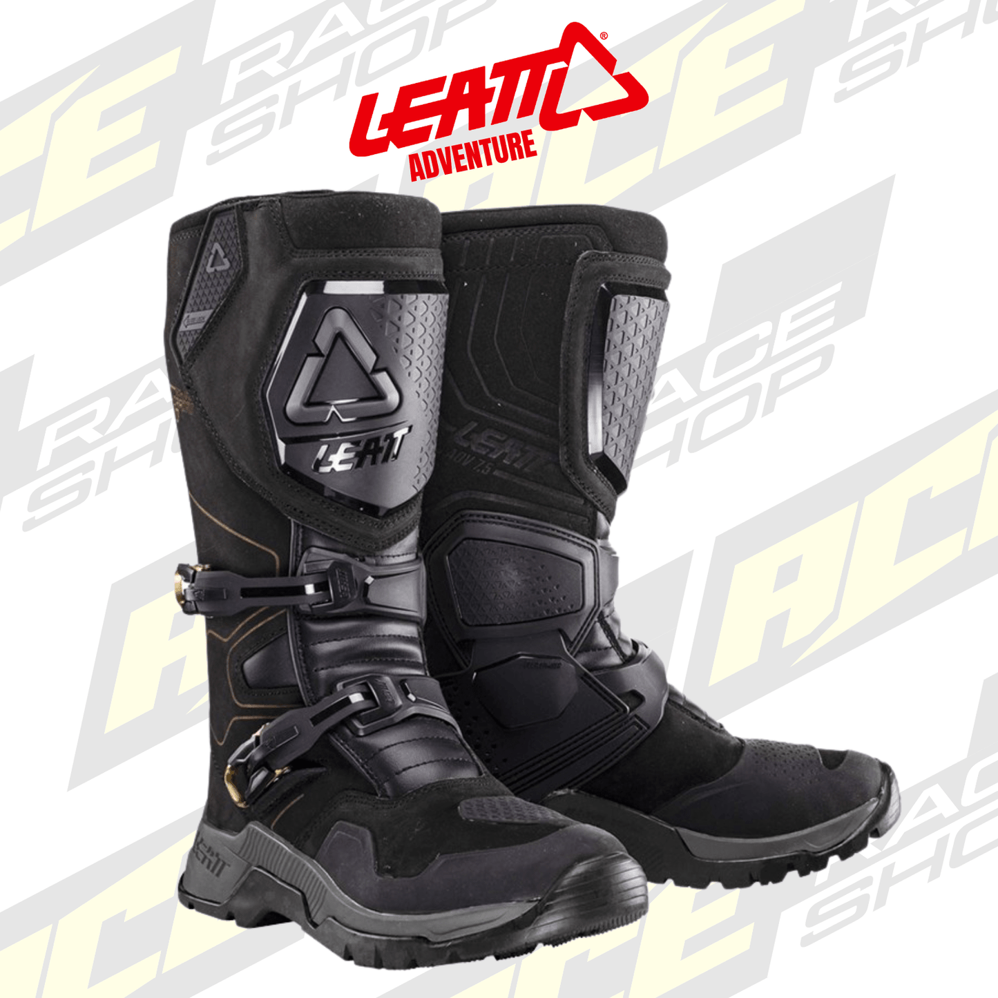 LEATT ADVENTURE BOOT HYDRADRI 7.5 STEALTH / GREEN LANE TRAIL RIDING - ACE Race Shop