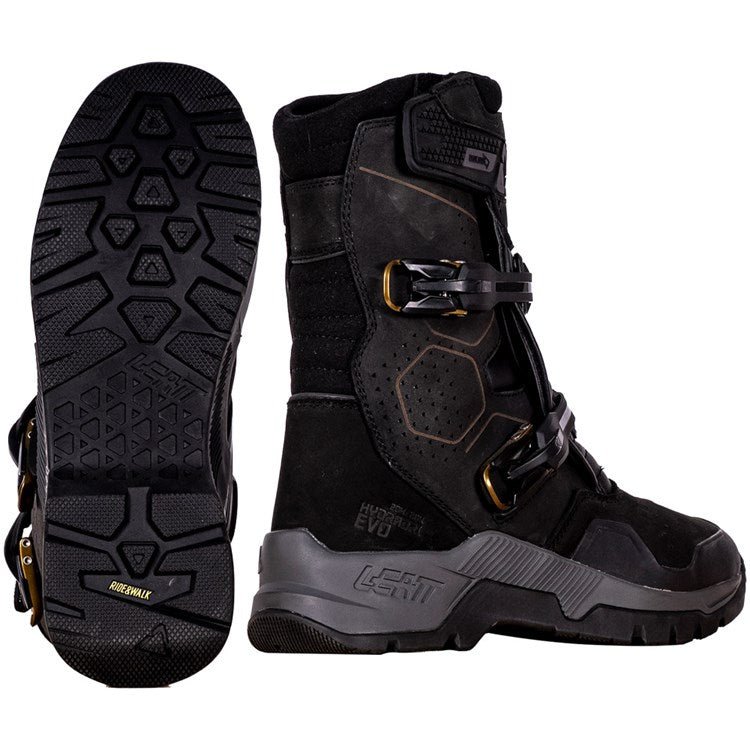 LEATT ADVENTURE BOOT HYDRADRI SHORT 7.5 STEALTH / GREEN LANE TRAIL RIDING - ACE Race Shop