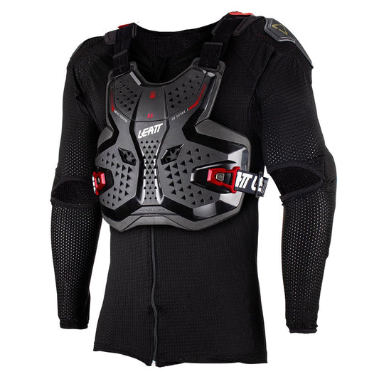 LEATT BODY PROTECTOR 3.5 JUNIOR BLACK/RED LARGE/X - LARGE 147 - 159CM - ACE Race Shop