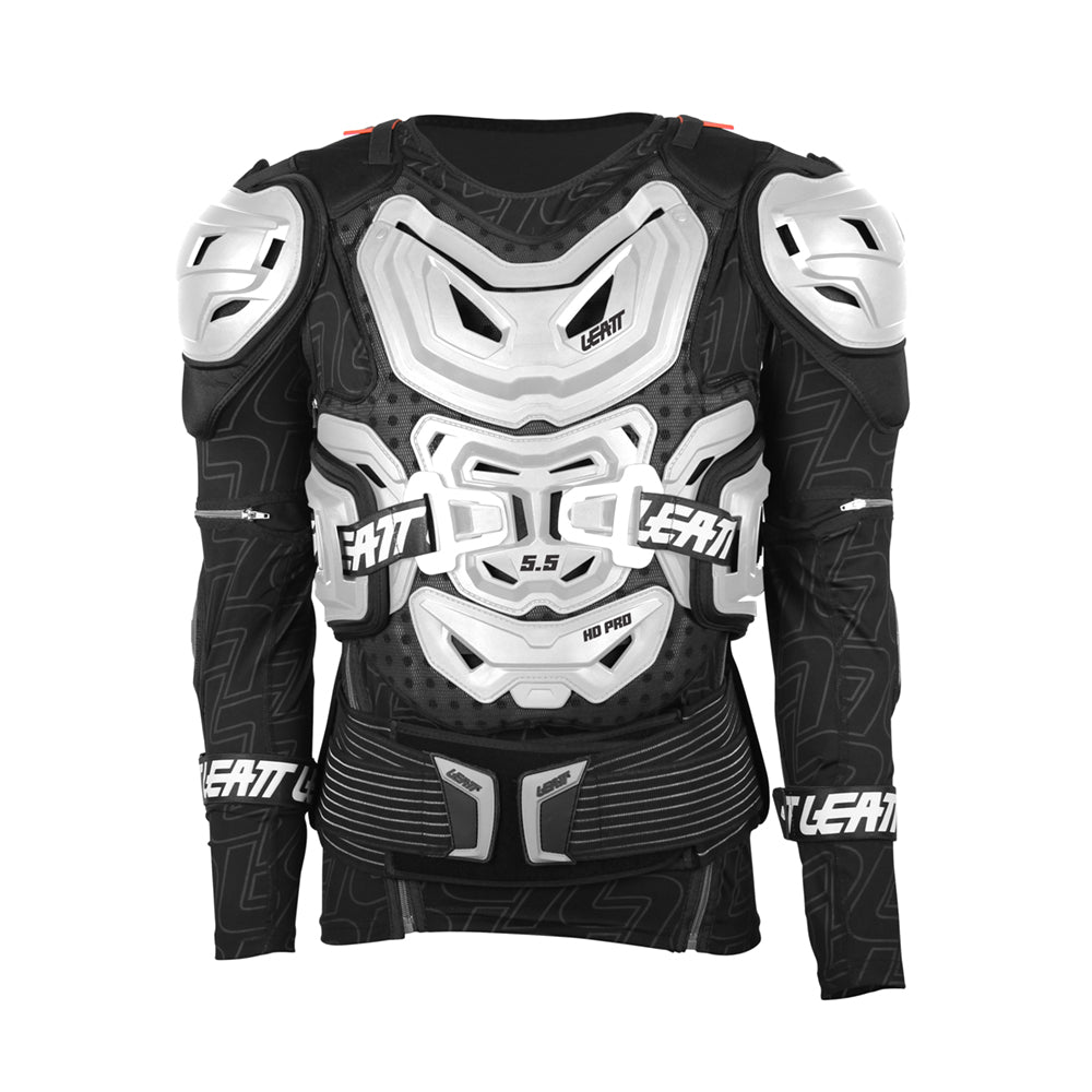LEATT BODY PROTECTOR 5.5 WHITE - ACE Race Shop