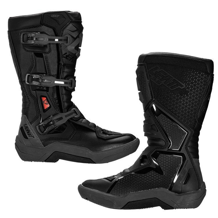 LEATT BOOT 3.5 JUNIOR STEALTH BLACK/GREY - ACE Race Shop