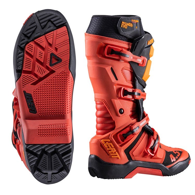 LEATT BOOT 4.5 HYDRADRI BURN RED - ACE Race Shop